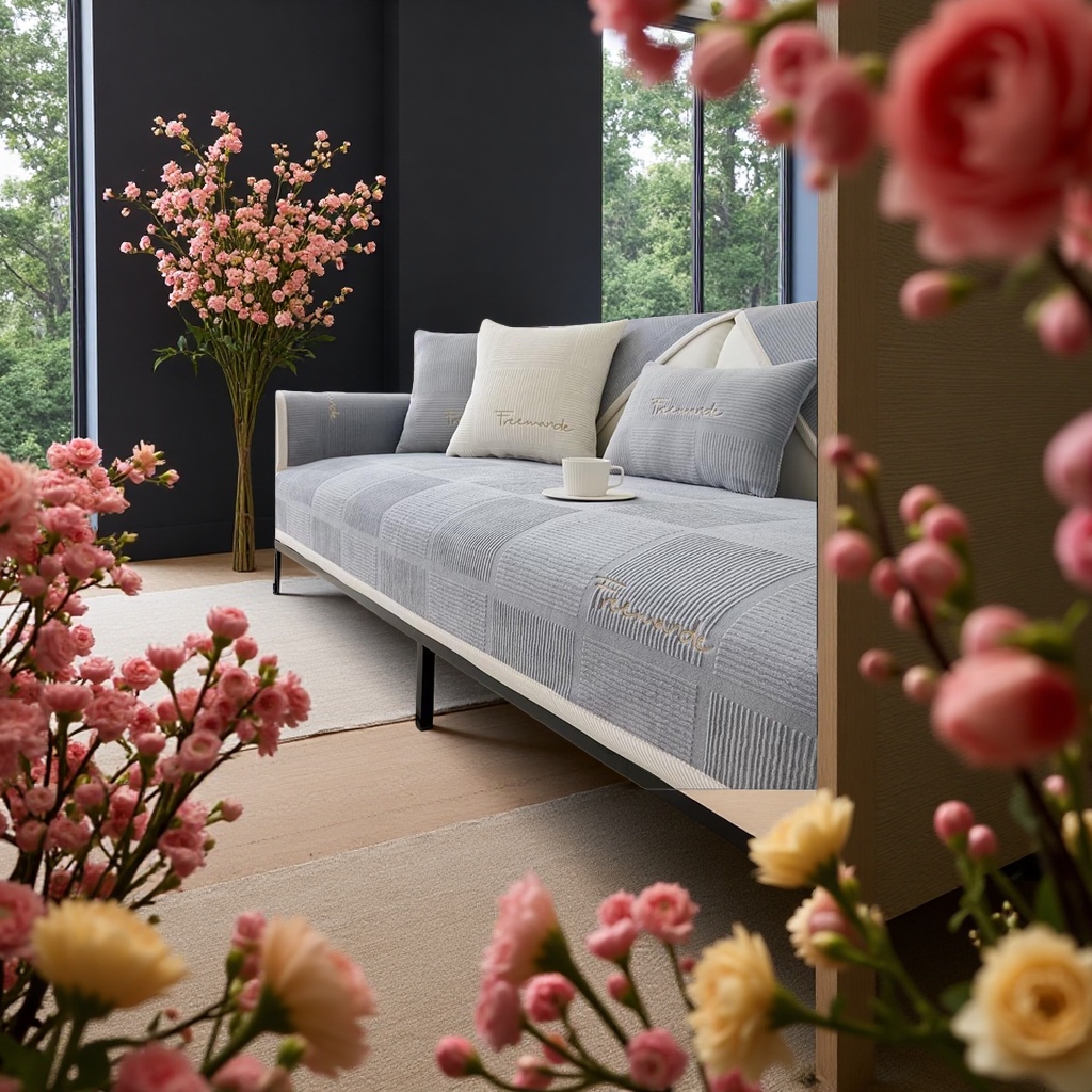 Plush comfortable sofa cushions, thickened warm seat cushions, casual home decoration details Picture