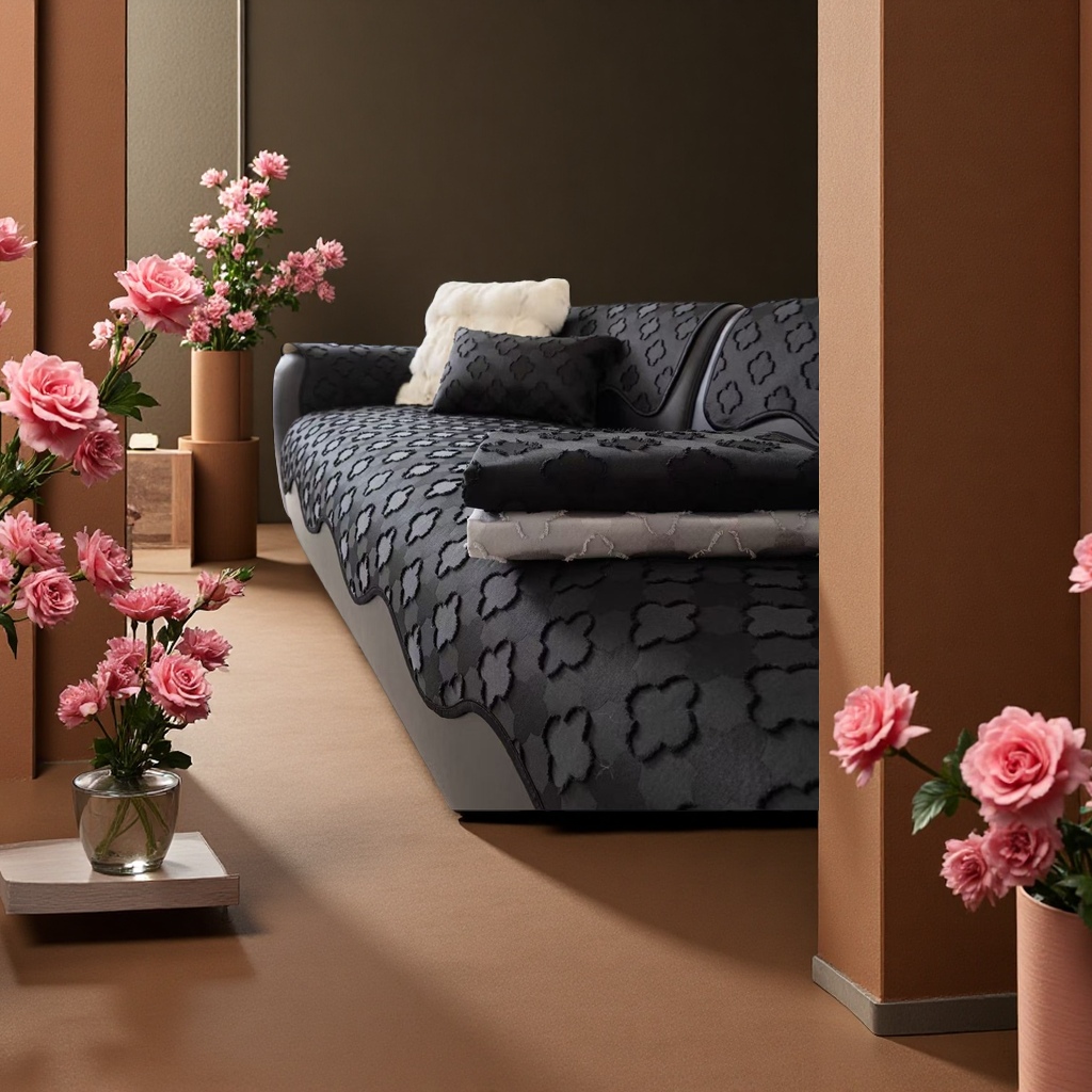 Four-leaf clover comfortable soft sofa cushion thickened anti-slip cushion home seat cushion cushions