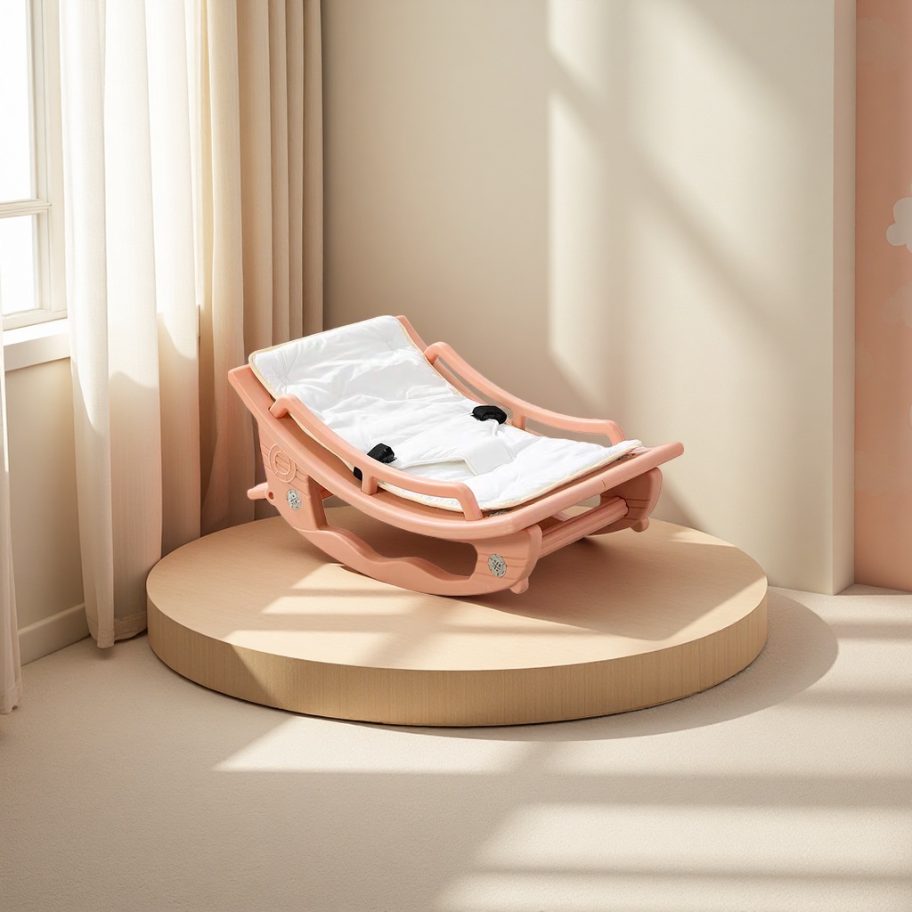 婴儿摇摇椅宝宝哄睡躺椅带娃新生儿摇床非电动摇篮安抚椅安抚神器产品图