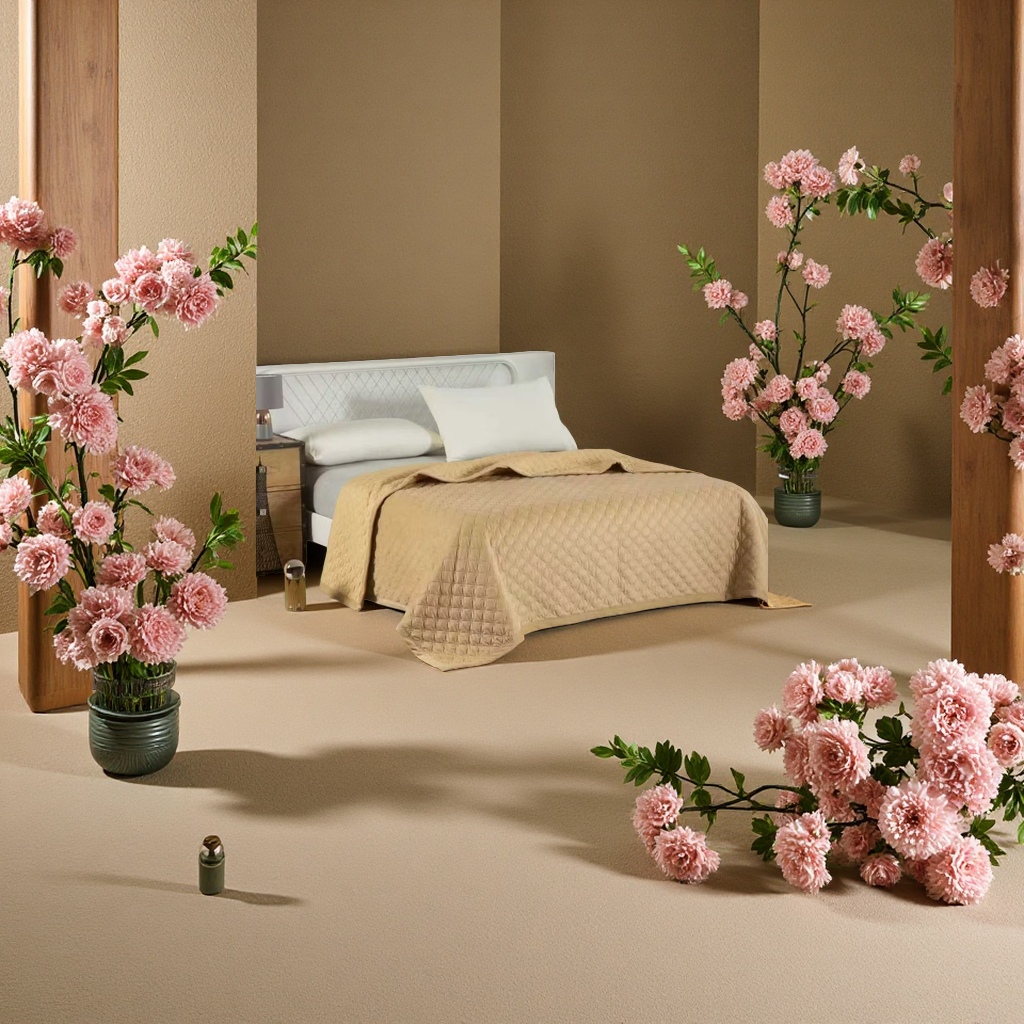 Four-piece bedding set made of pure cotton, breathable, comfortable and soft, suitable for all seasons