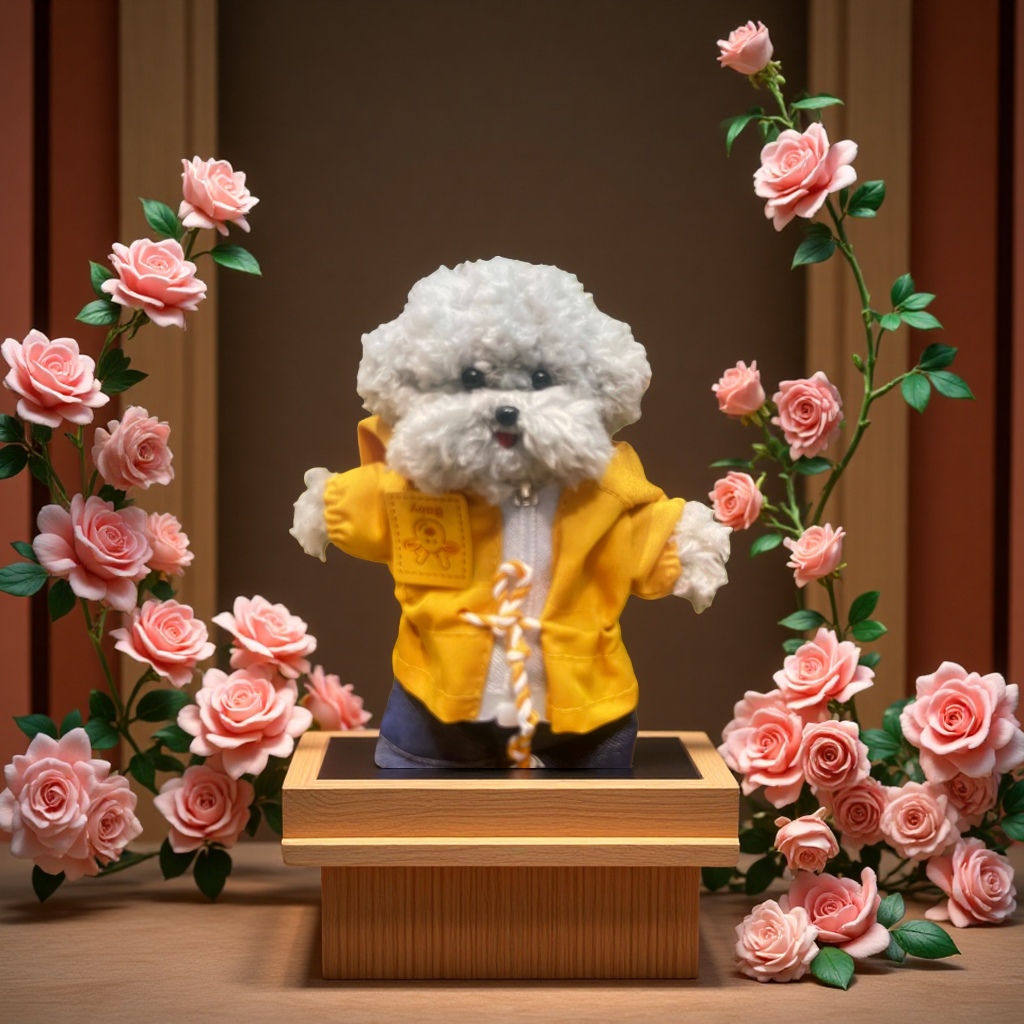 领养一只小狗毛绒玩具可爱柔软陪伴儿童礼物