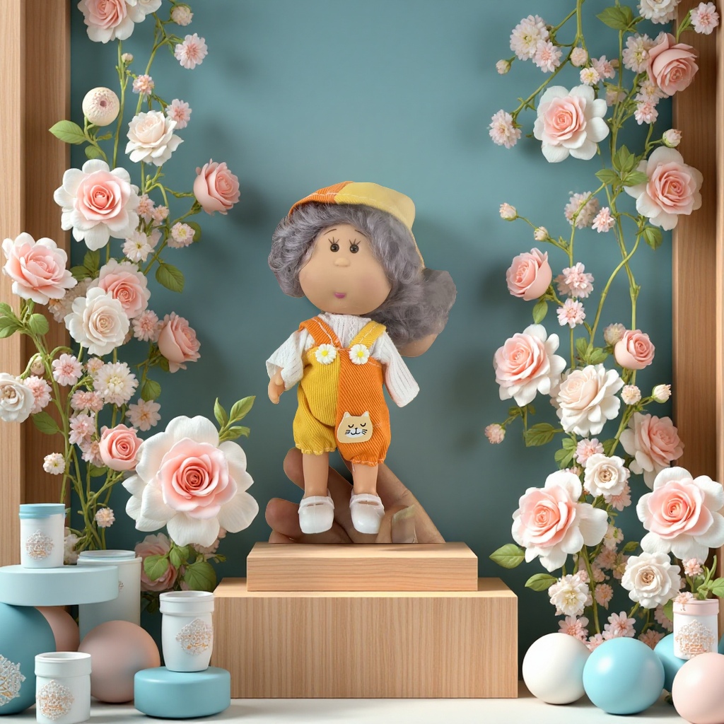 土豆娃娃手办玩具可爱萌趣小熊造型15cm