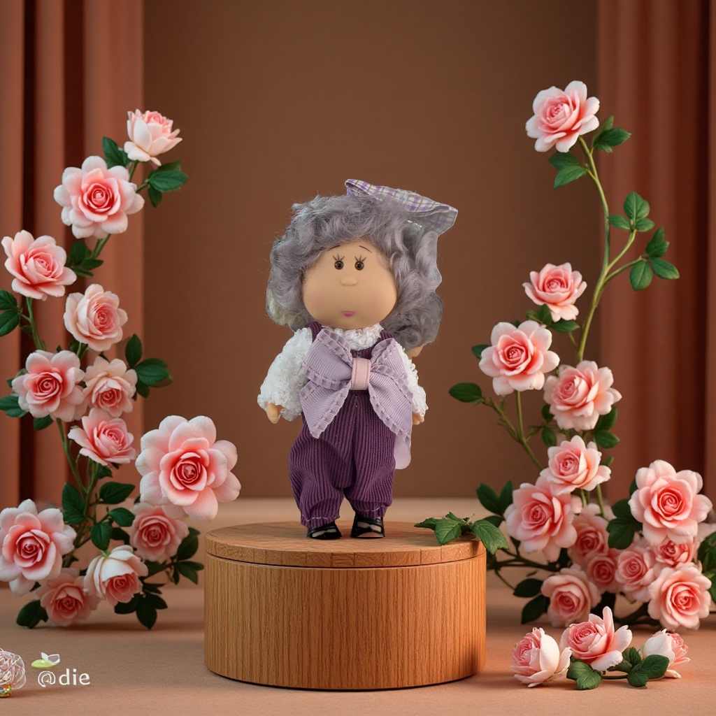 土豆娃娃手办玩具可爱萌趣小熊造型可动人偶