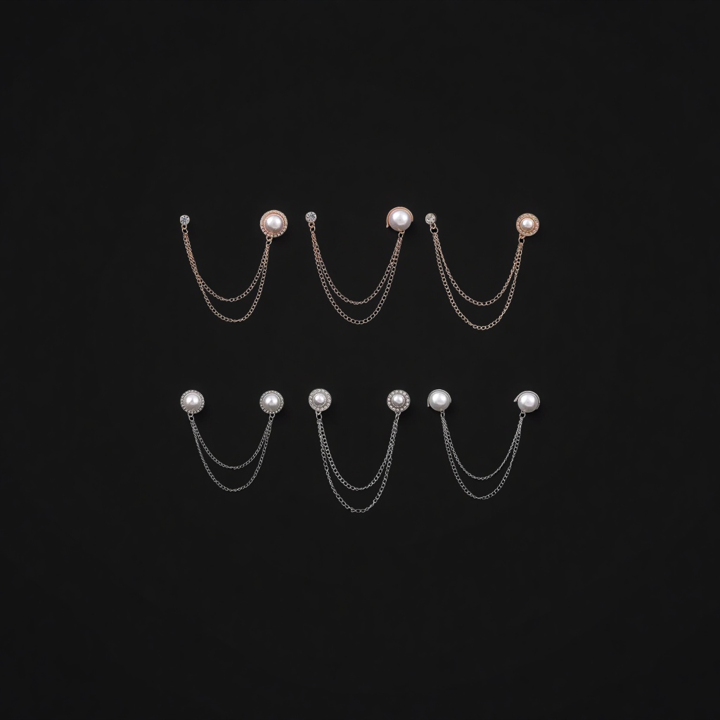 细链条/链子/不锈钢链条/链条/合金带钻链条细节图