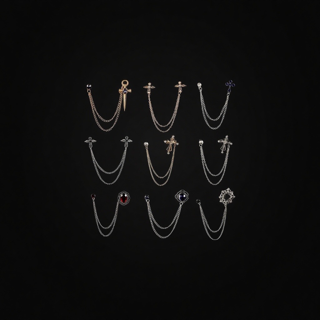 链条胸针简约时尚百搭饰品女轻奢风项链配件