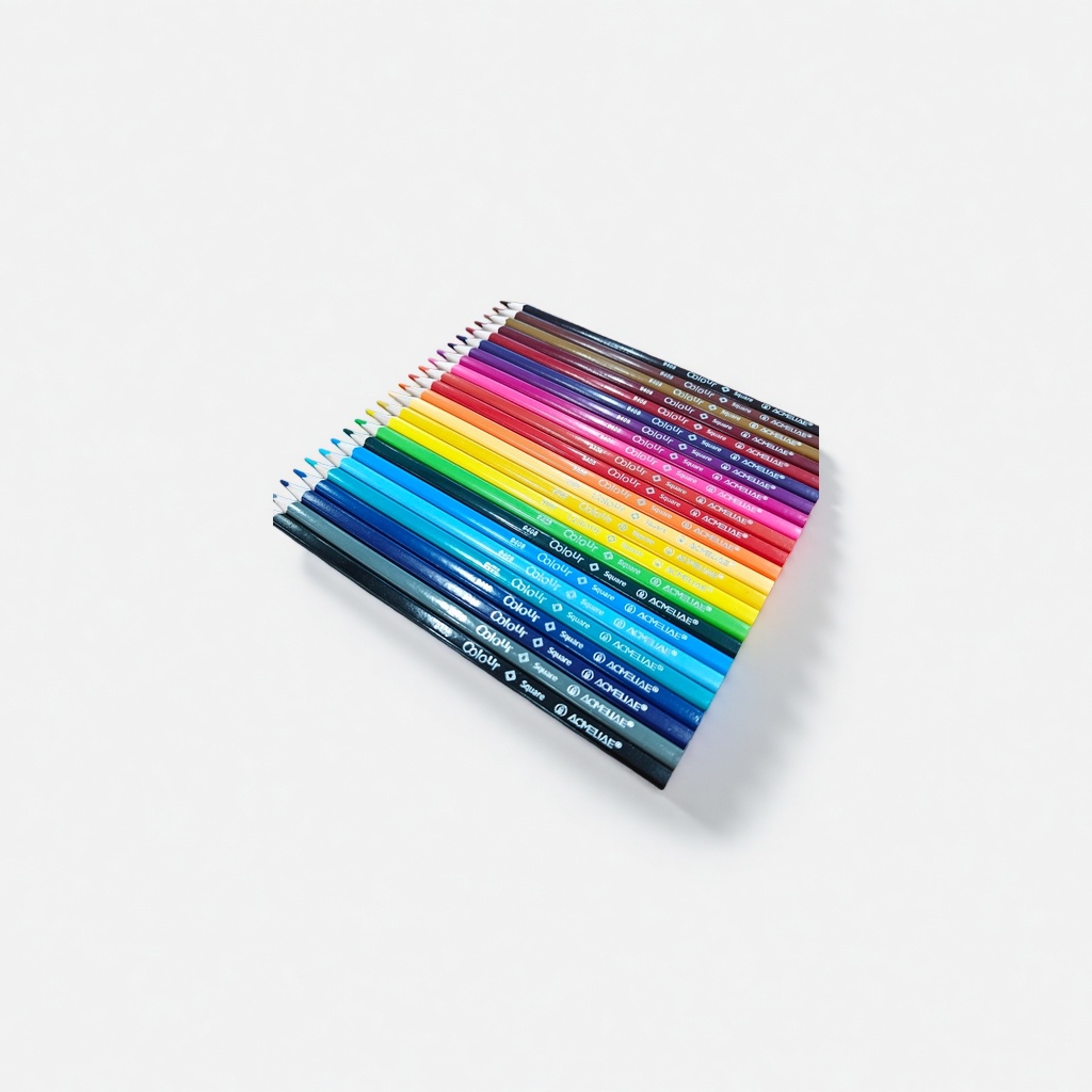 24色方杆彩色铅笔儿童绘画用学生美术用品详情图2