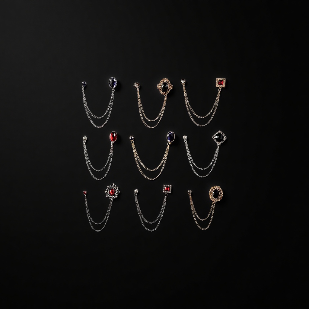 红宝石毛衣胸针 精致饰品 时尚点缀 个性装饰