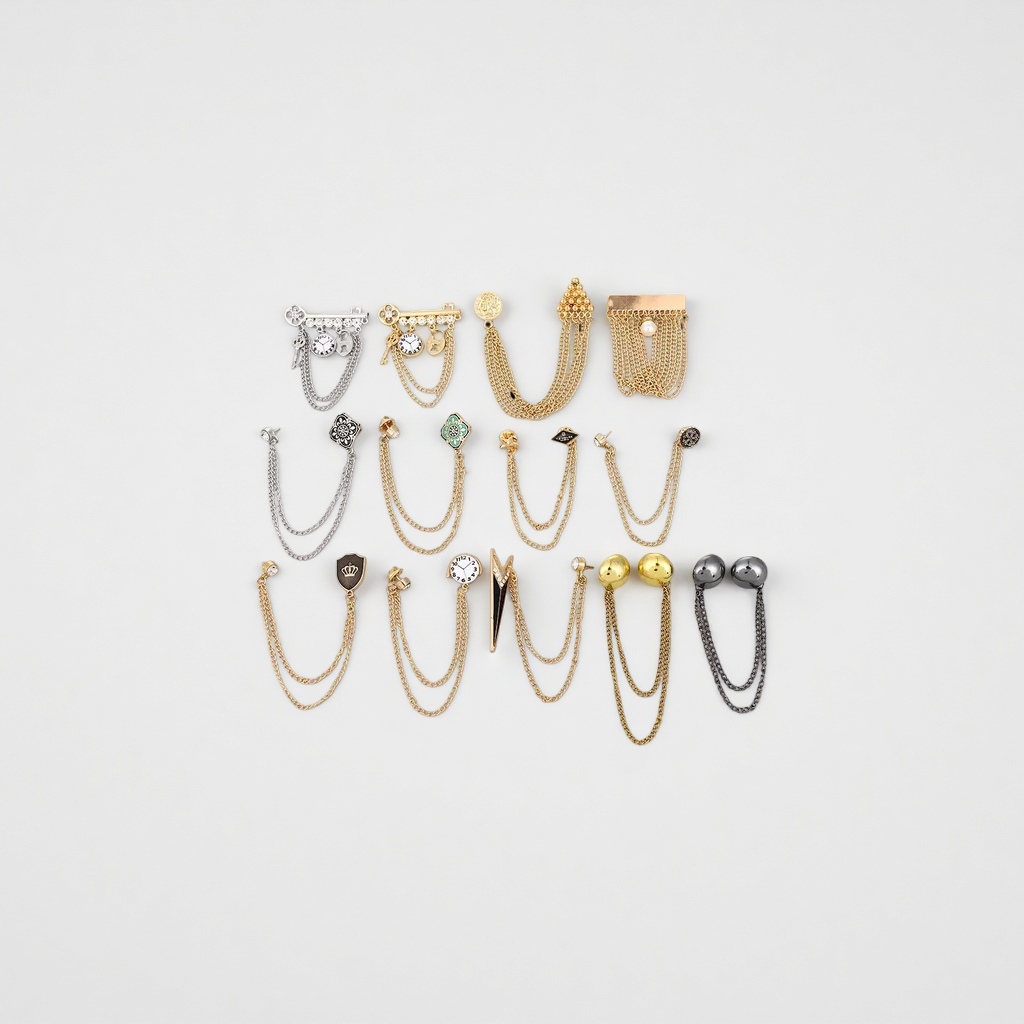 流苏金属胸针时尚装饰女款精致饰品个性配饰