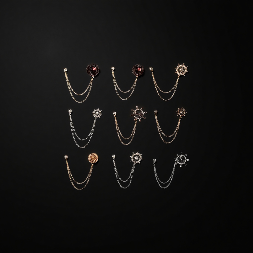 链条胸针简约时尚百搭饰品女轻奢风项链配件102449495