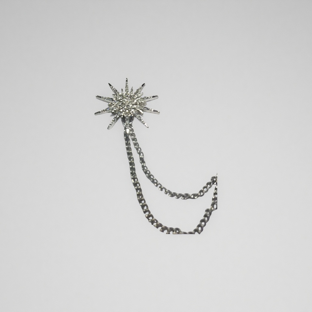 链条胸针精致时尚金属饰品女简约高级感锁骨链女款