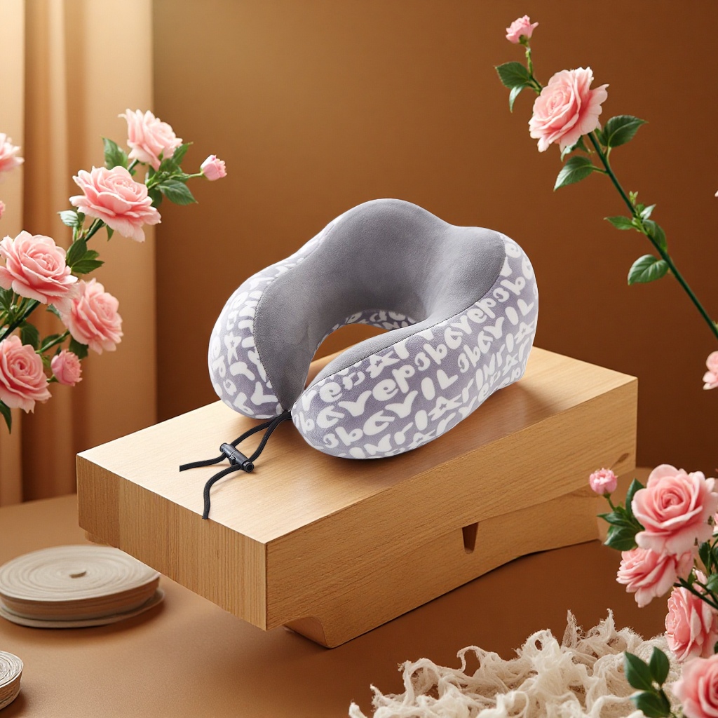 The U-shaped pillow is comfortable and breathable. The memory foam neck pillow is portable and suitable for both office and home use Application Scenario