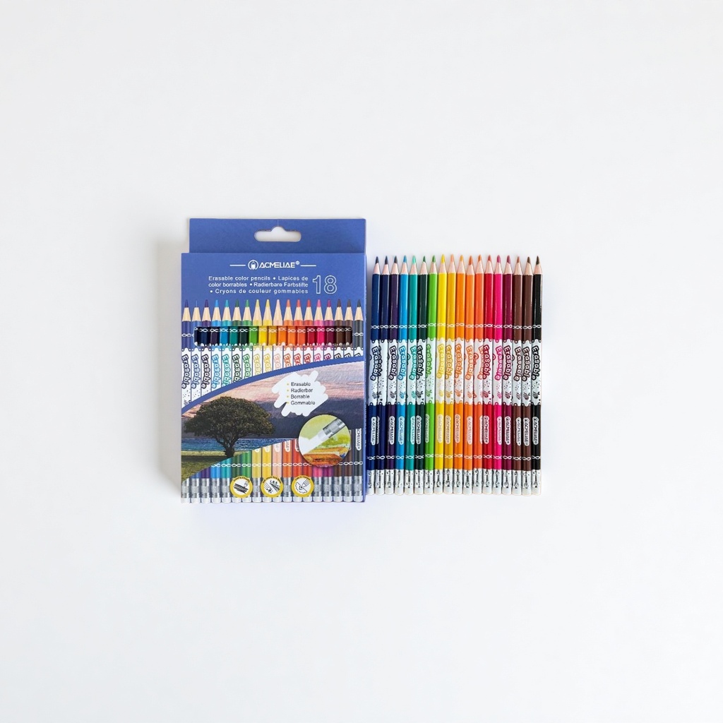 ACMELIAE 18色可擦彩笔43739 儿童绘画用品可水洗彩笔