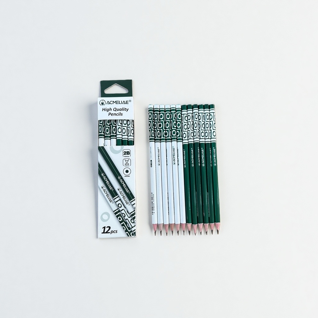 ACMELIAE九眼天珠2B沾顶铅笔学生用美术铅笔