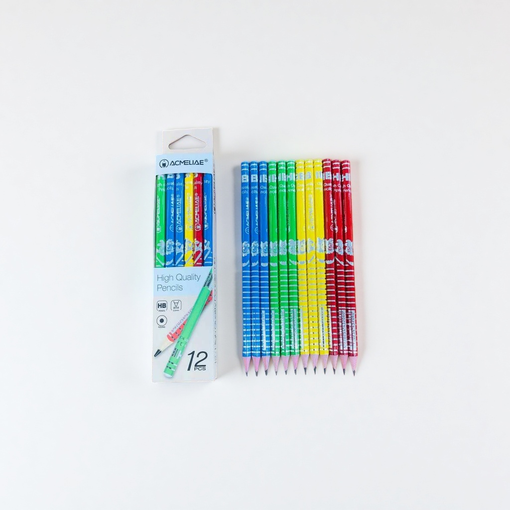 ACMELIAE小怪兽沾顶HB铅笔43174 书写顺滑不易断芯