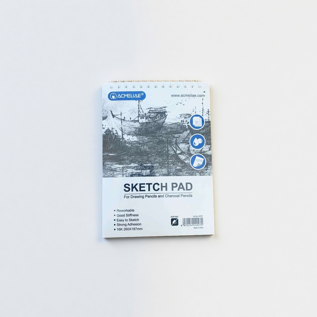 ACMELIAE 16K素描本44027 纸质细腻绘画本学生练习本