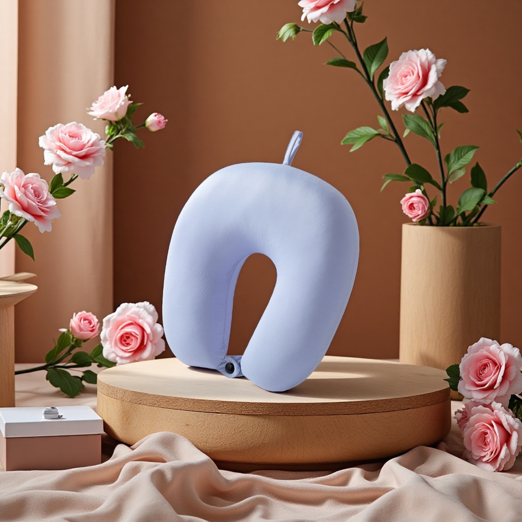 U-shaped neck pillow, portable soft pillow for office nap, student dormitory and travel Specification image