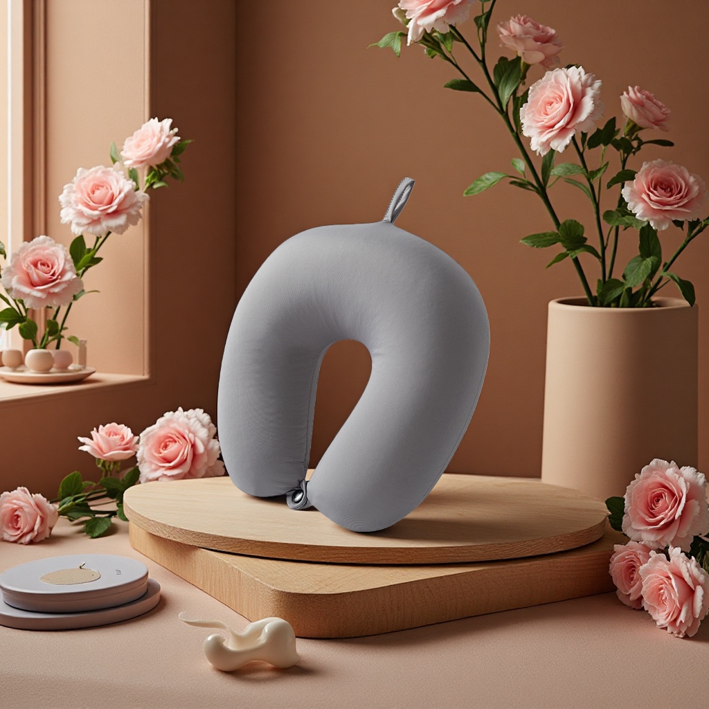 U-shaped neck pillow, portable soft pillow for office nap, student dormitory and travel Application Scenario