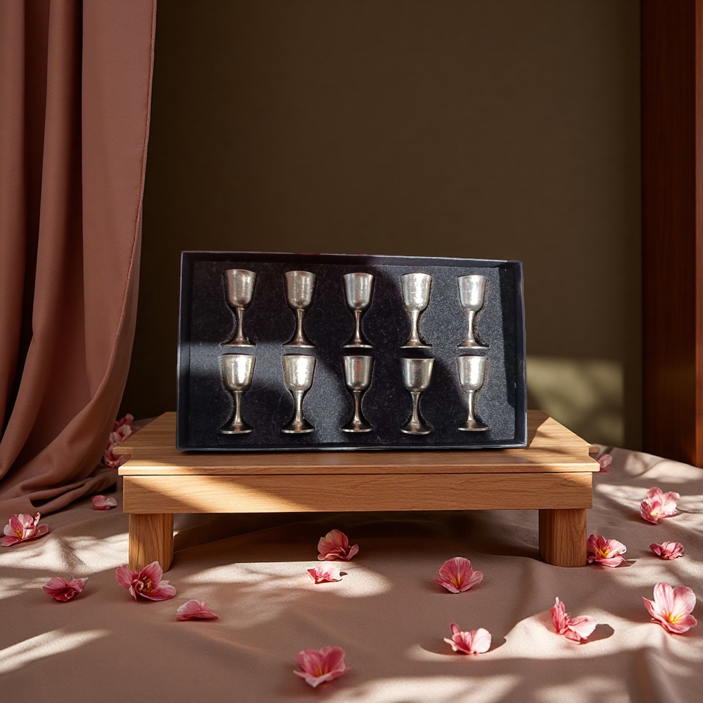 كأس نبيذ تيتانيوم نقي