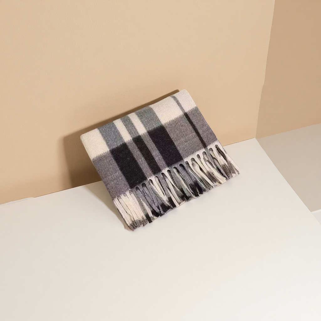A new thick and warm cashmere scarf for women, a fashionable and versatile elegant lady's scarf for autumn and winter Item Picture