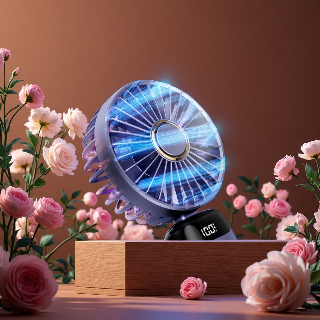 A silent and energy-saving electric fan with large blades for home use, suitable for living rooms and offices Specification image