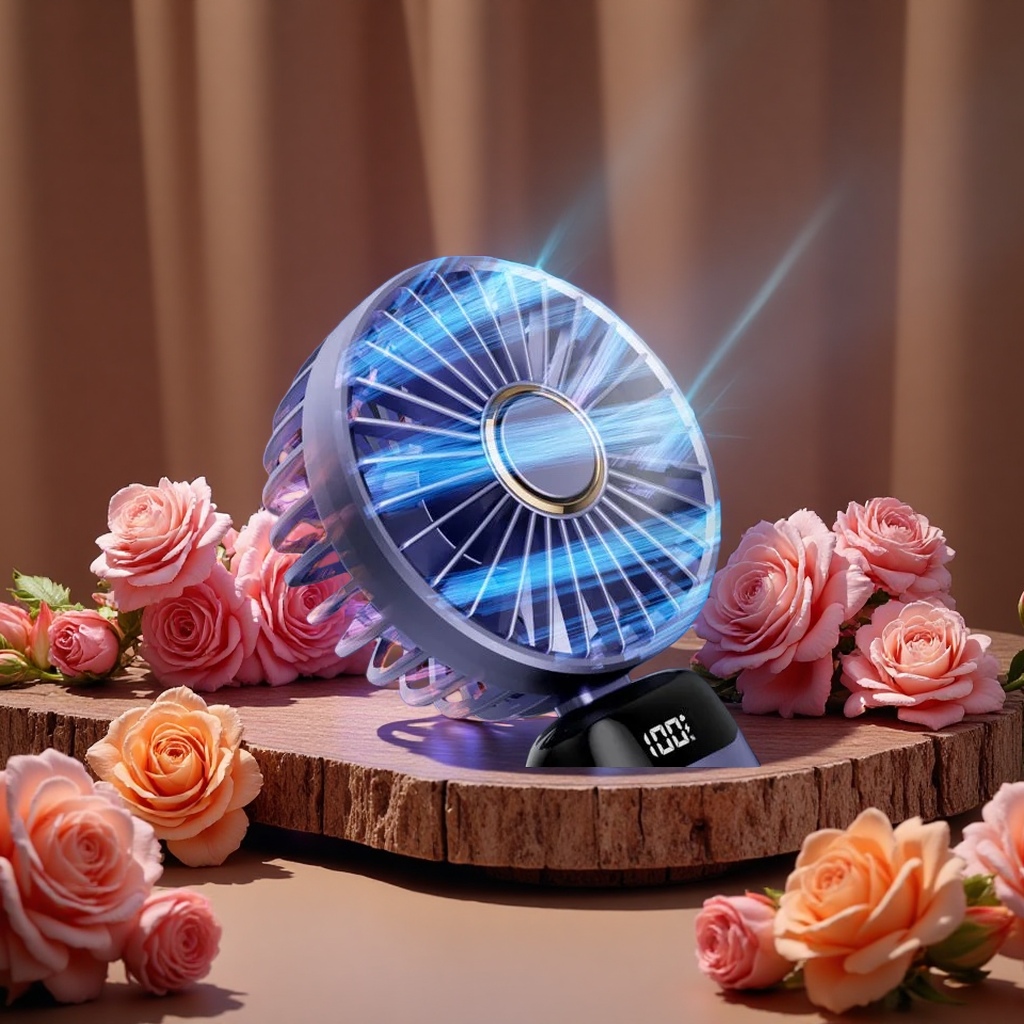 A silent and energy-saving electric fan with large blades for home use, suitable for living rooms and offices Application Scenario