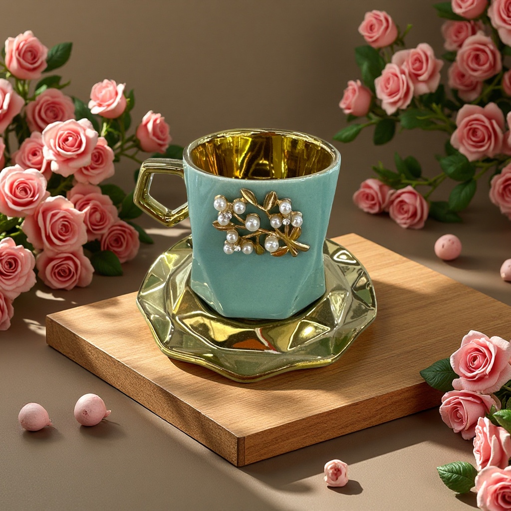 陶瓷咖啡杯简约北欧风马克杯家用办公杯耐热防碎杯