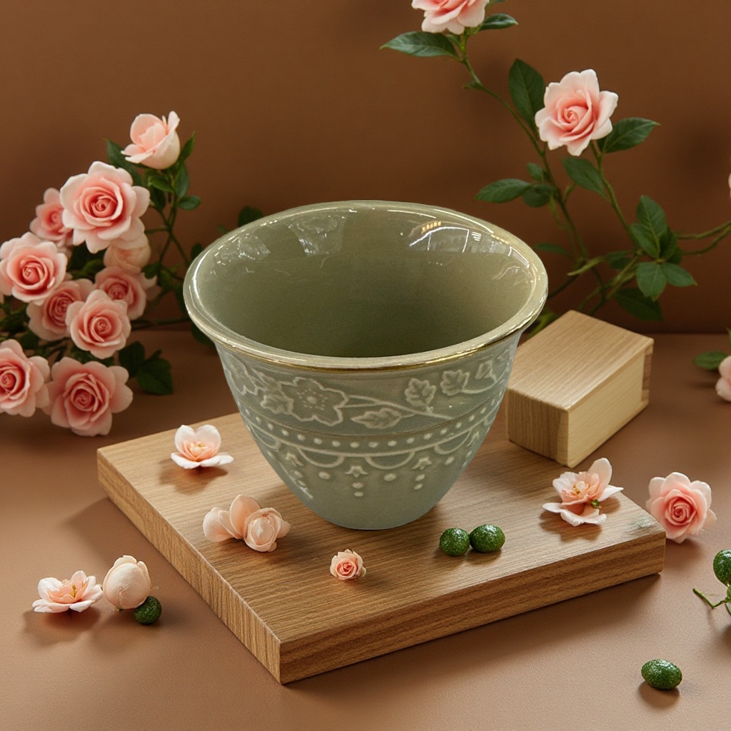 陶瓷杯简约风骨瓷杯家用保温杯防摔耐高温茶杯