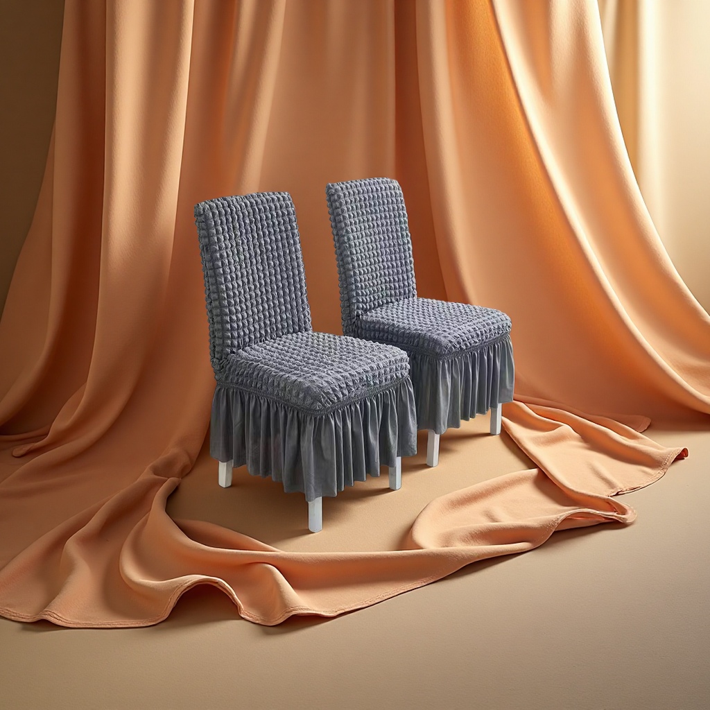 Hotel table and chair covers, bubble yarn chair covers, warm home decoration products chair covers details Picture