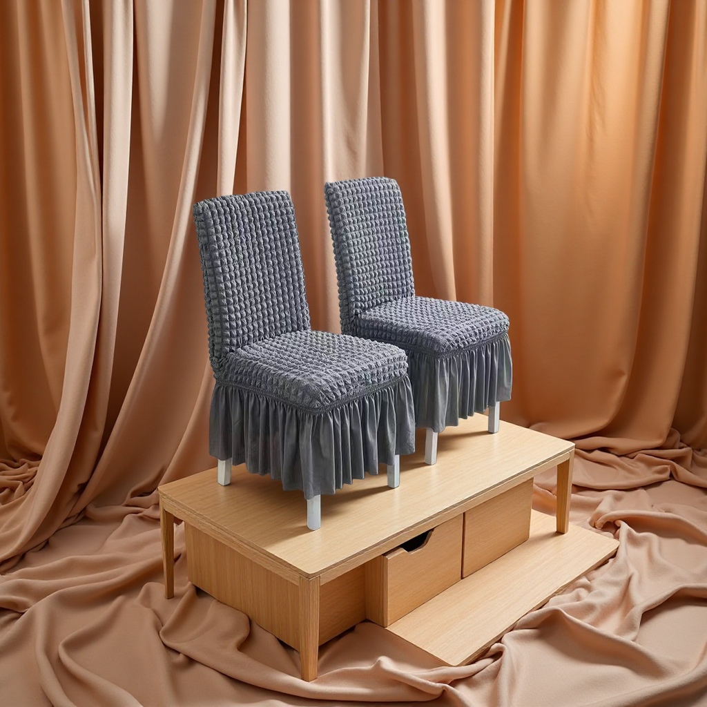 Hotel table and chair covers, bubble yarn chair covers, warm home decoration products chair covers Specification image