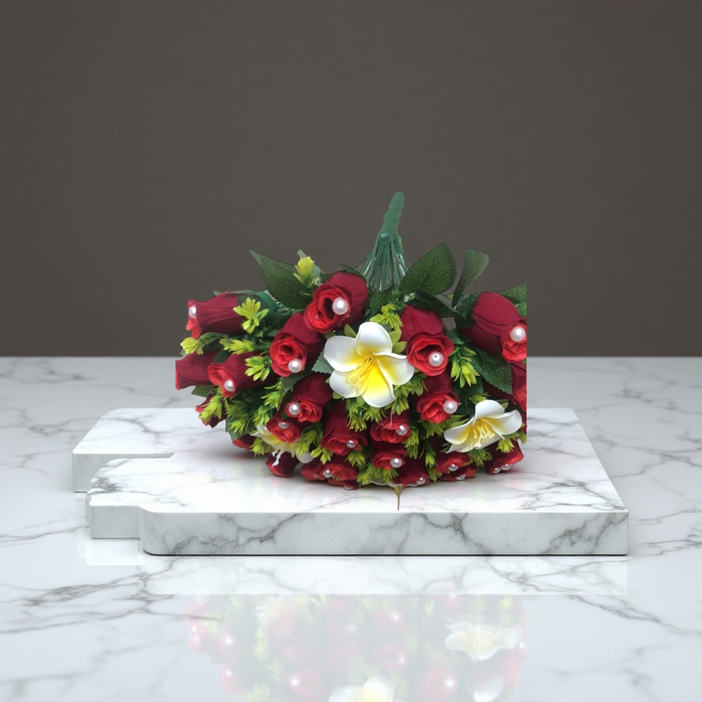 仿真花女2022森系串花藤吊马蹄莲花假花36头绒布手捧雷