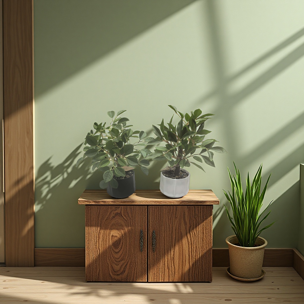 Sanrio Green Plant potted succulent Acrylic Vase Set for indoor plant and flower supplies details Picture