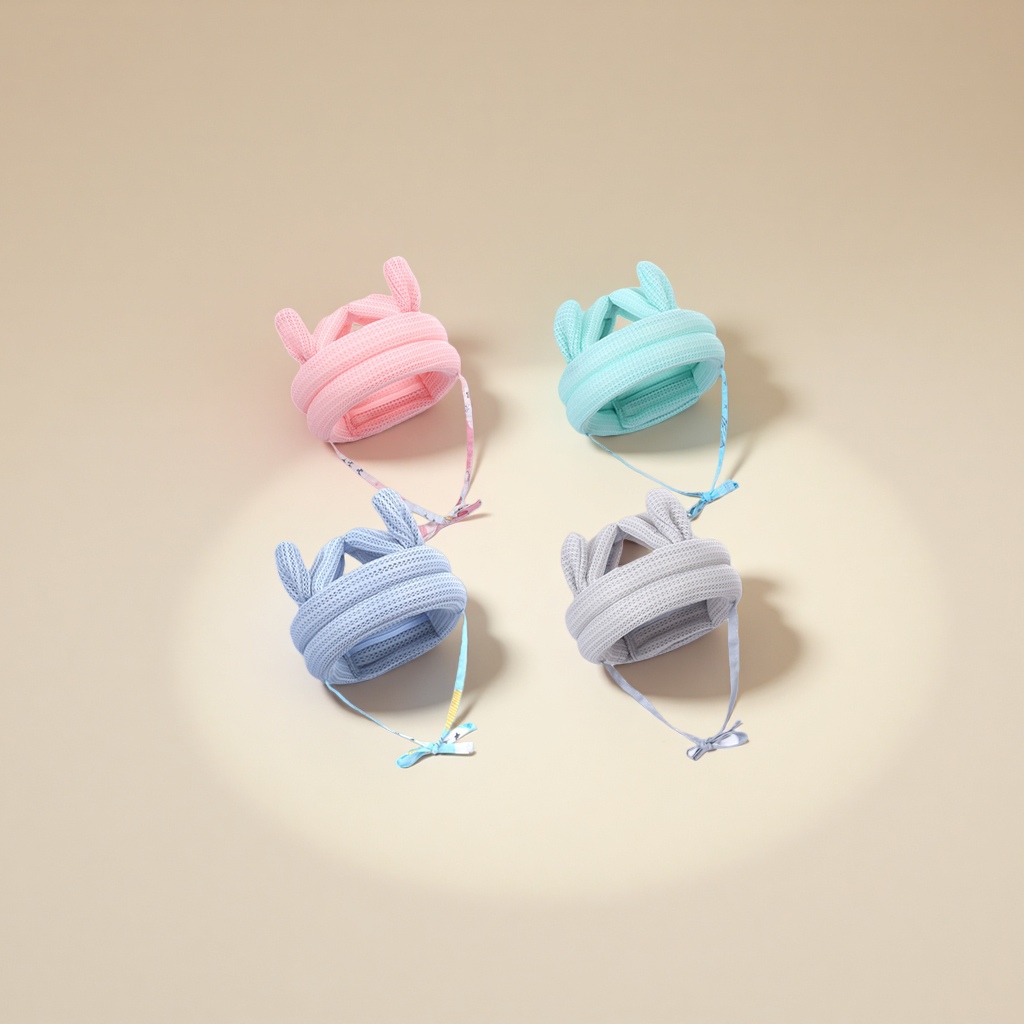 宝宝防摔护头神器学走路婴儿护头枕儿童防摔护头帽学步防摔帽春夏 婴儿帽