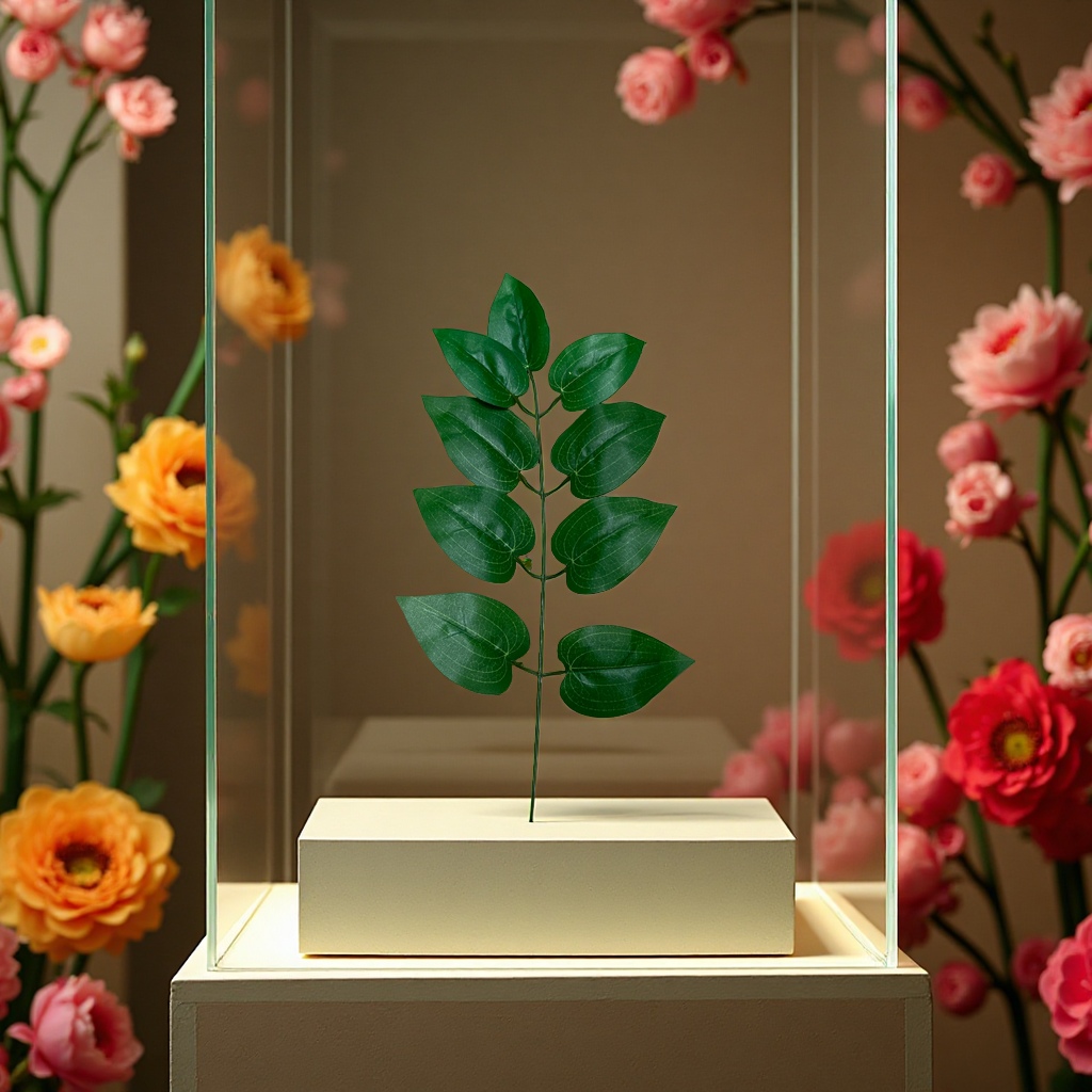 9杈叶CHF-0902盆栽植物绿植室内观赏植物细节图