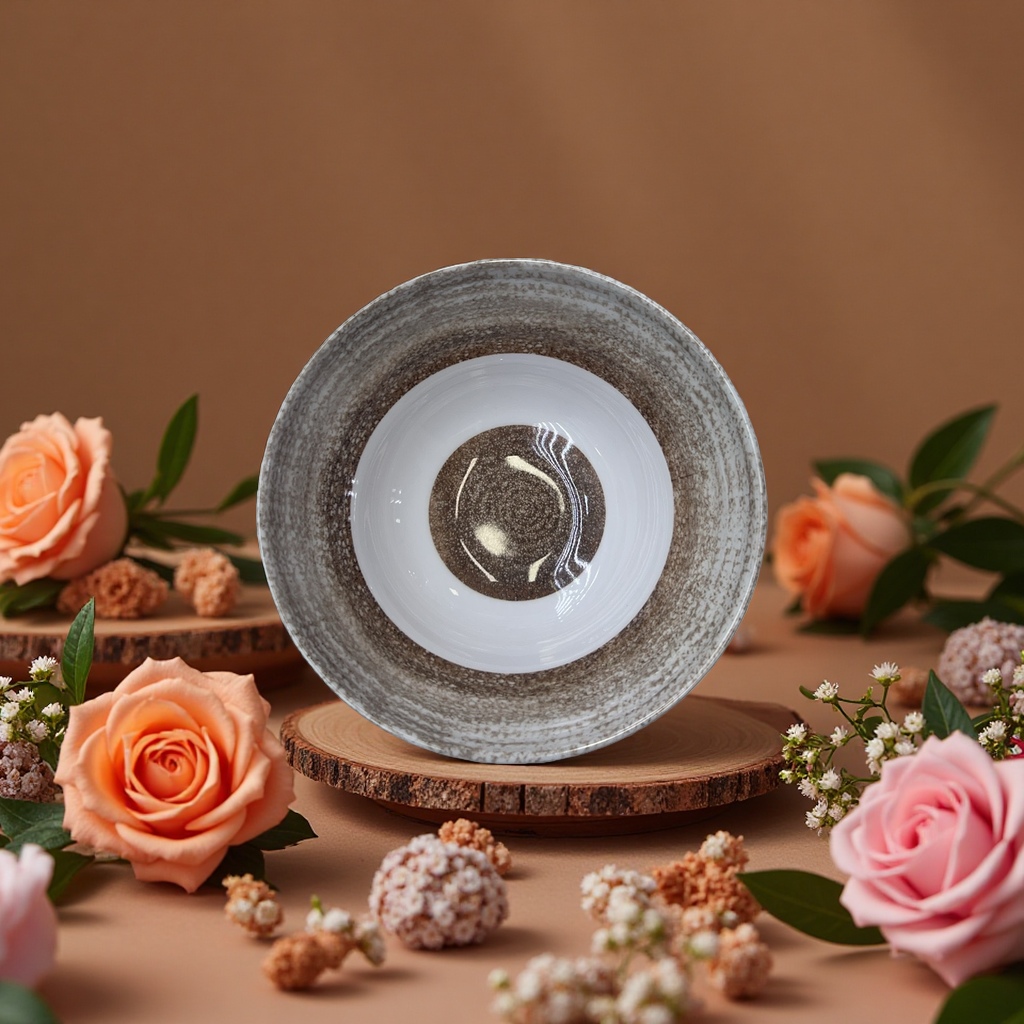 8-inch ceramic bowl, household rice bowl, large soup bowl, durable and crack-resistant Specification image