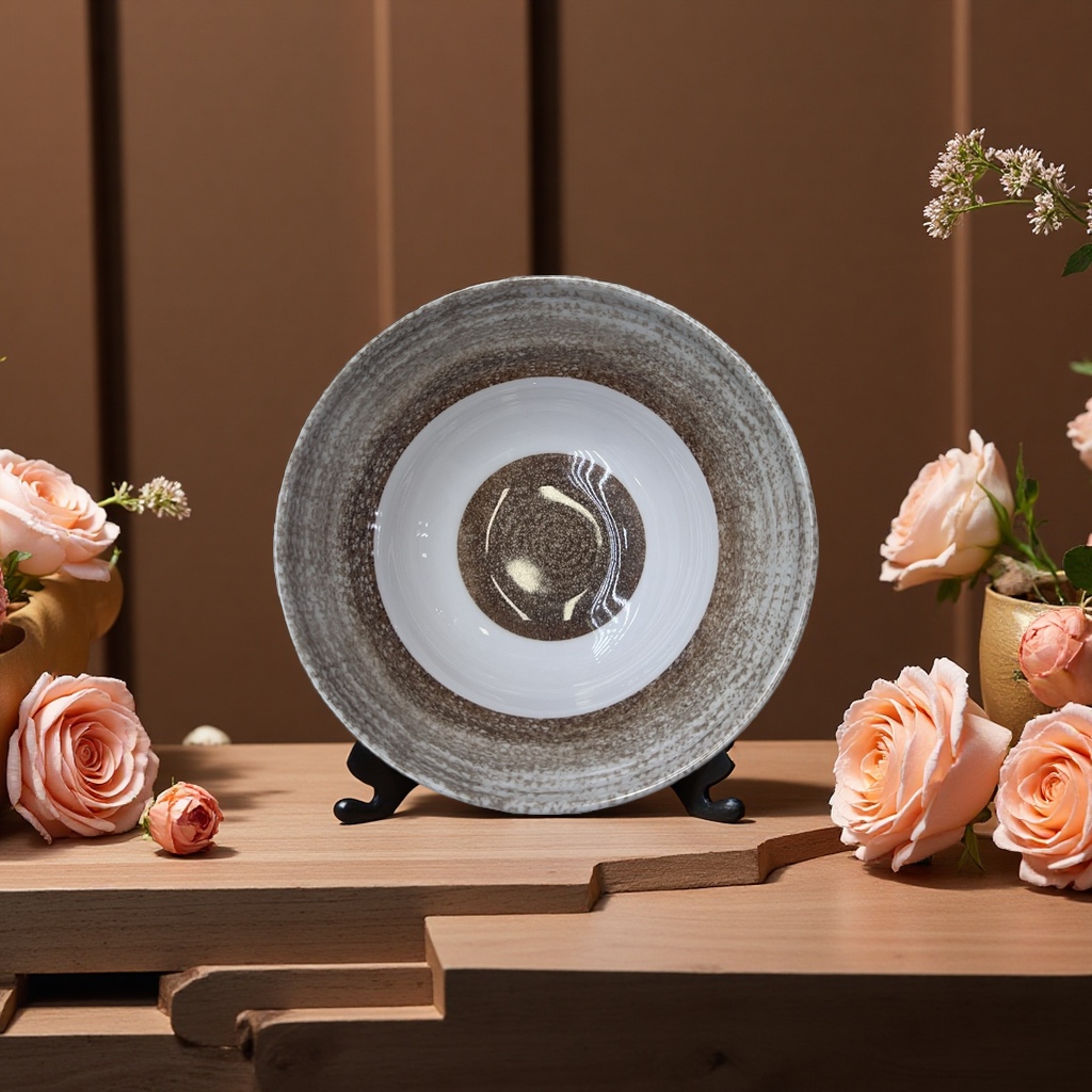 8-inch ceramic bowl, household rice bowl, large soup bowl, durable and crack-resistant details Picture
