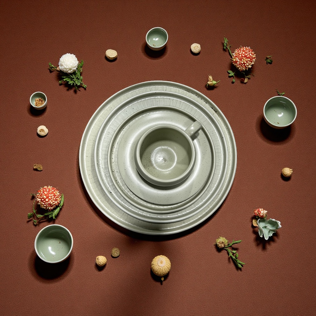 New 2026 color glaze four-color super cost-effective plates, bowls, coffee cups and saucers
