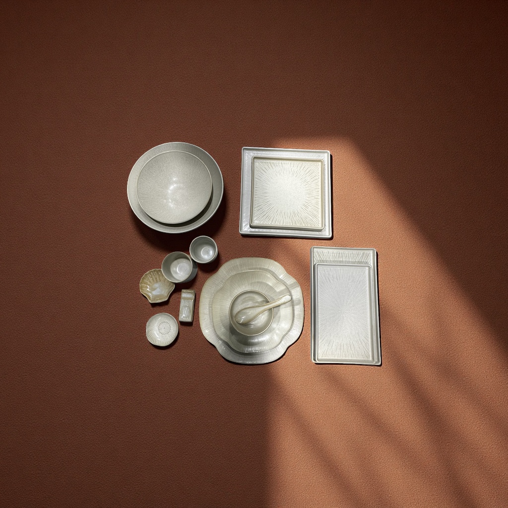 New 2026 color glaze four-color super cost-effective plates, bowls, coffee cups and saucers Specification image