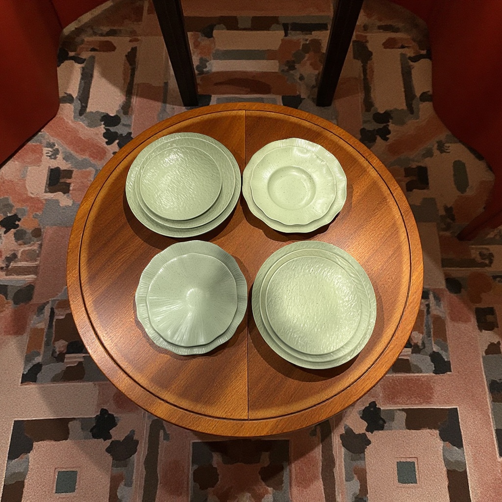 New 2026 color glaze four-color super cost-effective plates, bowls, coffee cups and saucers details Picture