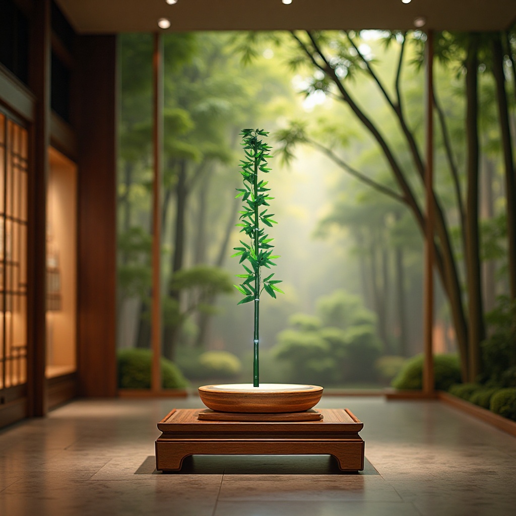 单根竹细节图