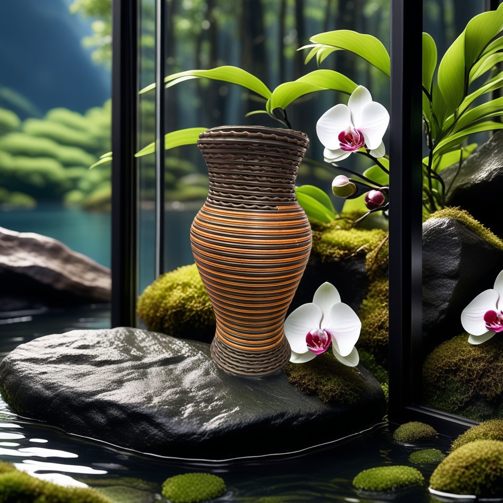 工艺花瓶简约北欧风陶瓷花瓶家居装饰摆件客厅卧室桌面摆设