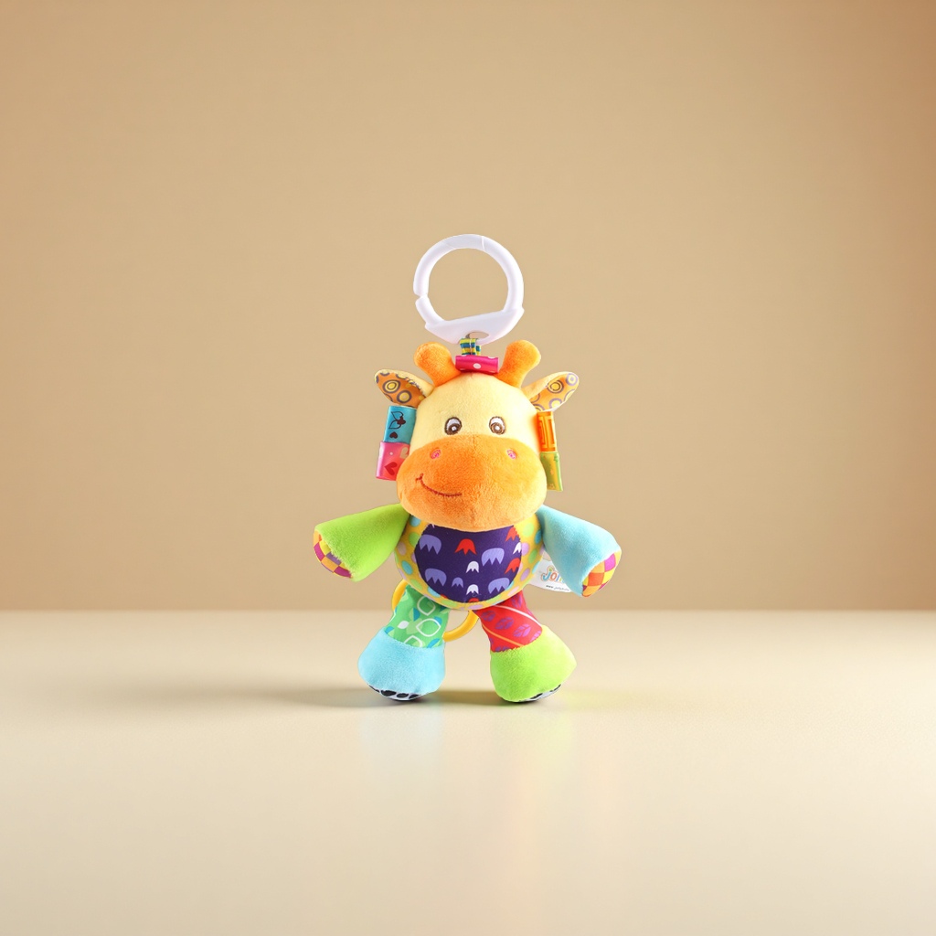 SOZZY玩具婴儿毛绒玩偶 0-3岁宝宝安抚拉铃车挂床挂玩具批发 细节图