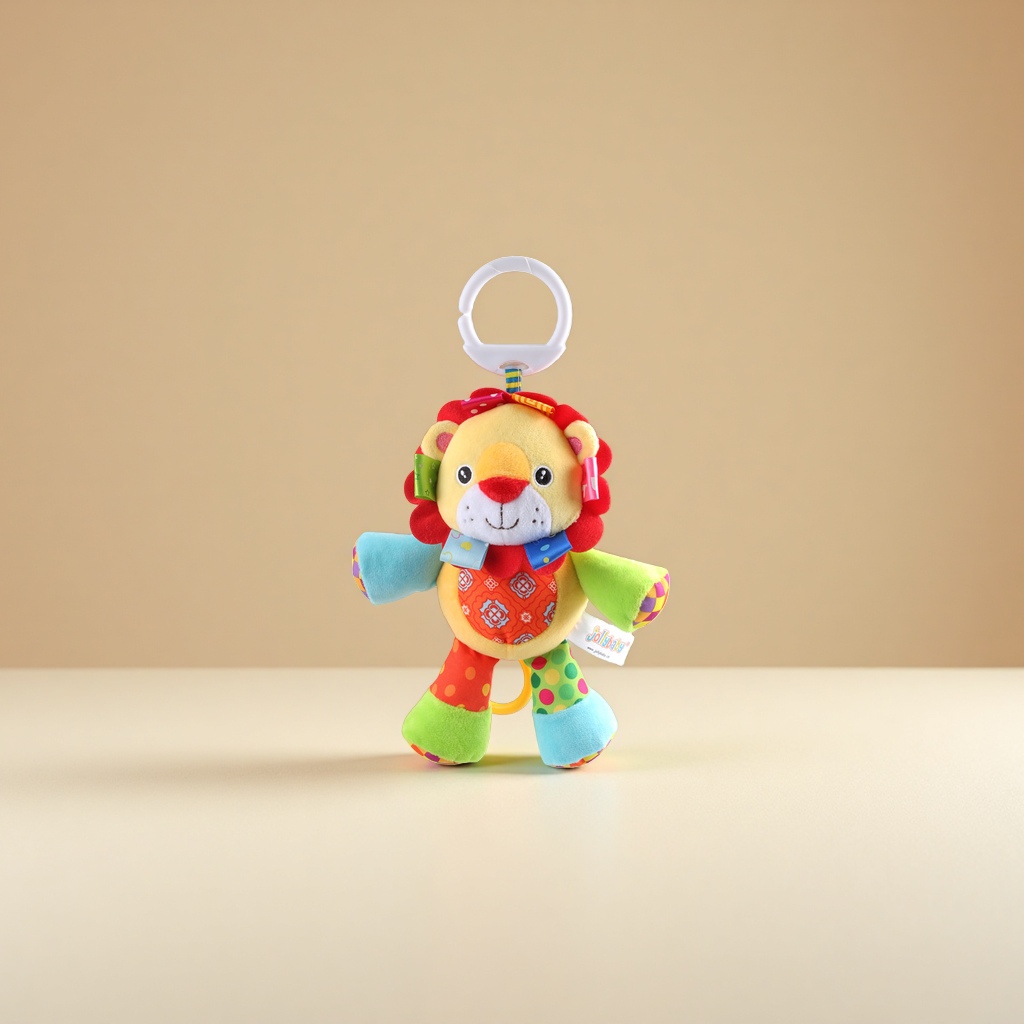 SOZZY玩具婴儿毛绒玩偶 0-3岁宝宝安抚拉铃车挂床挂玩具批发 产品图