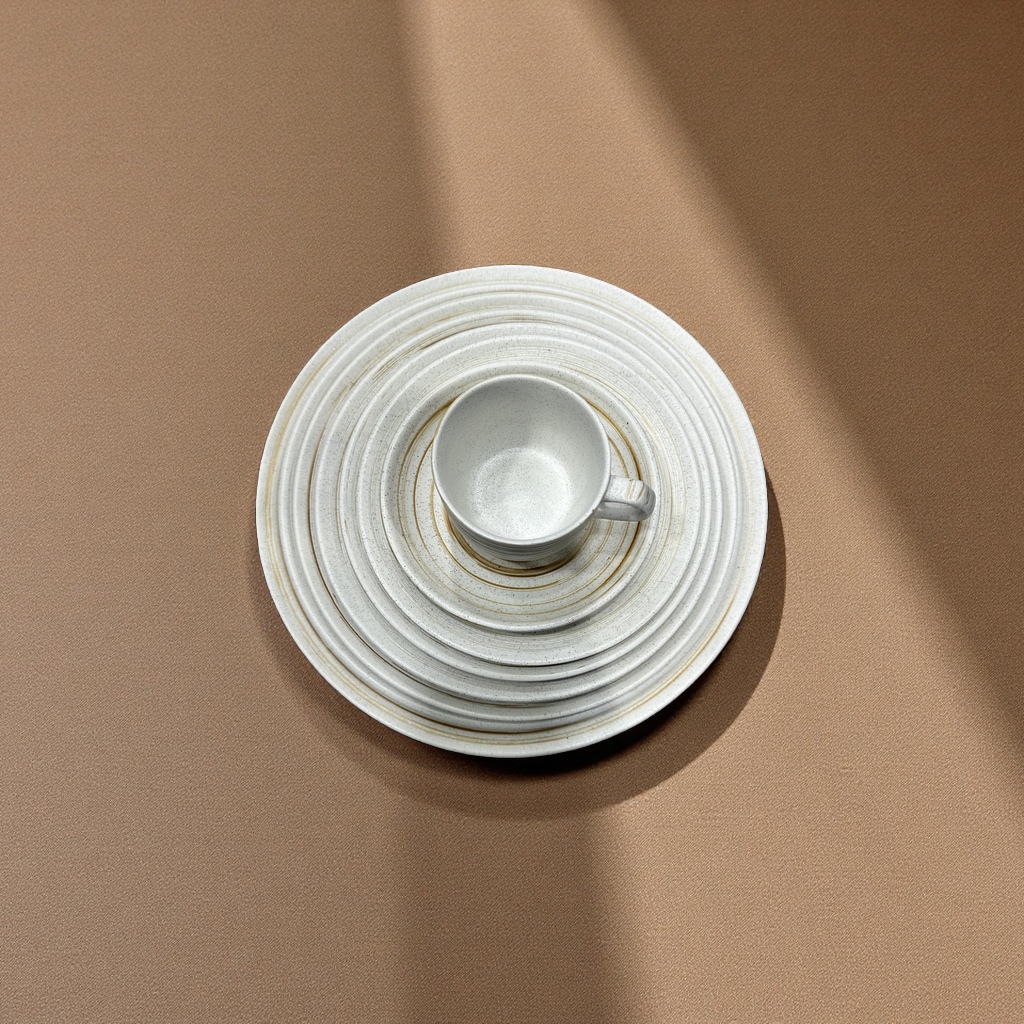 2026 New Japanese-style creative coil ceramic coffee cups, saucers and Italian pasta plates