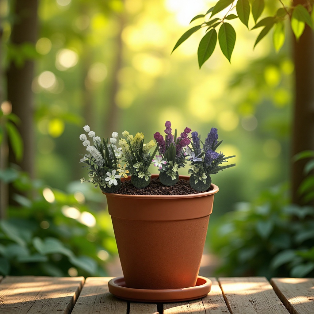 三丽鸥绿植多肉盆栽亚克力花瓶组合套装