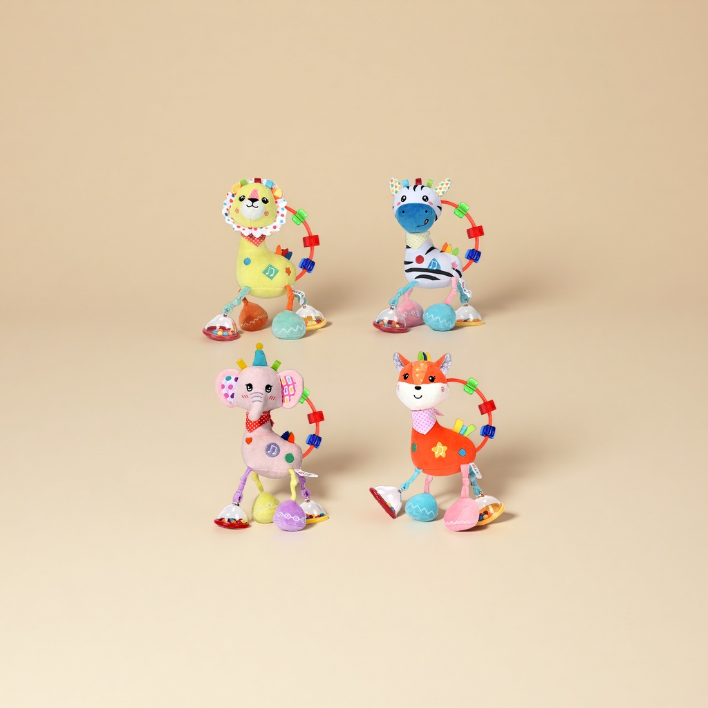 SKKBABY新生儿益智毛绒玩偶音乐床挂0-3岁宝宝推车婴儿启蒙摇铃