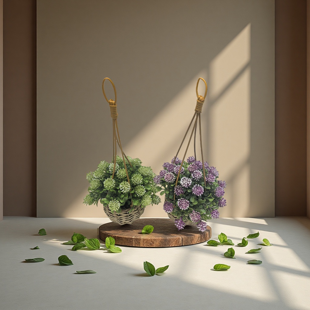 钩织仿真花郁金香拉菲草装饰假花18cm