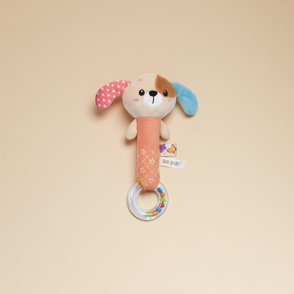 Factory wholesale SKK BABY infant and toddler toys, black and white animal hand-cranked sticks with baby strollers, hand-cranked drums and soothing dolls details Picture