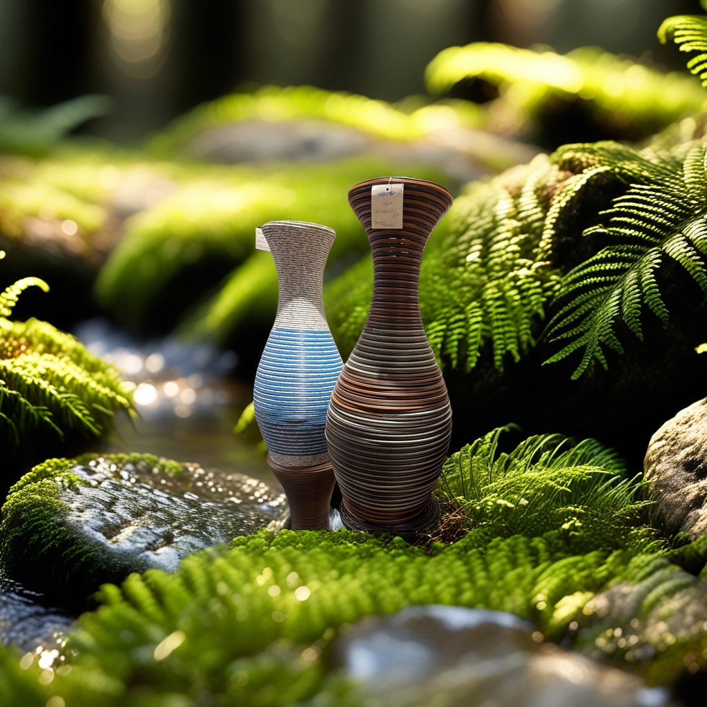 工艺花瓶简约北欧风陶瓷花瓶客厅装饰摆件艺术摆设163213646