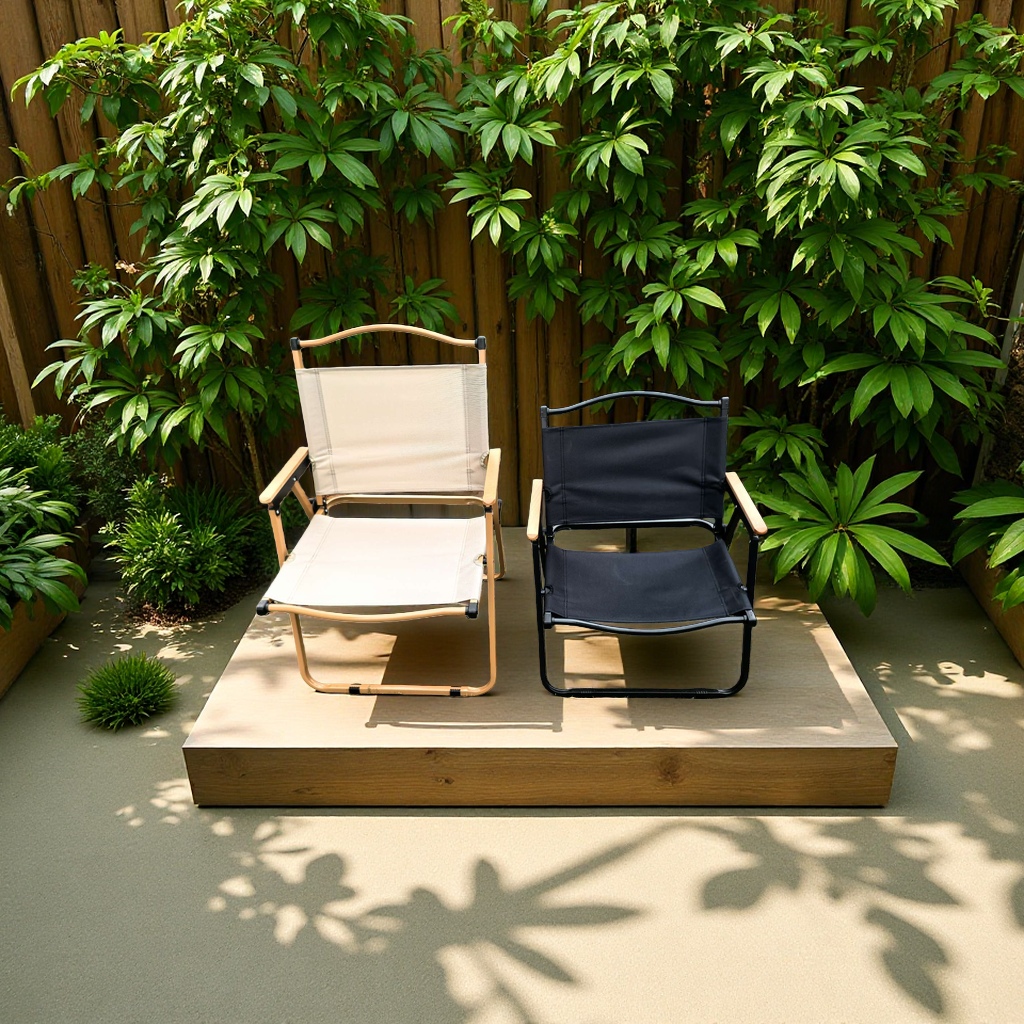 Moon Chair, outdoor folding lounge chair, outdoor folding table, 180g folding dining table