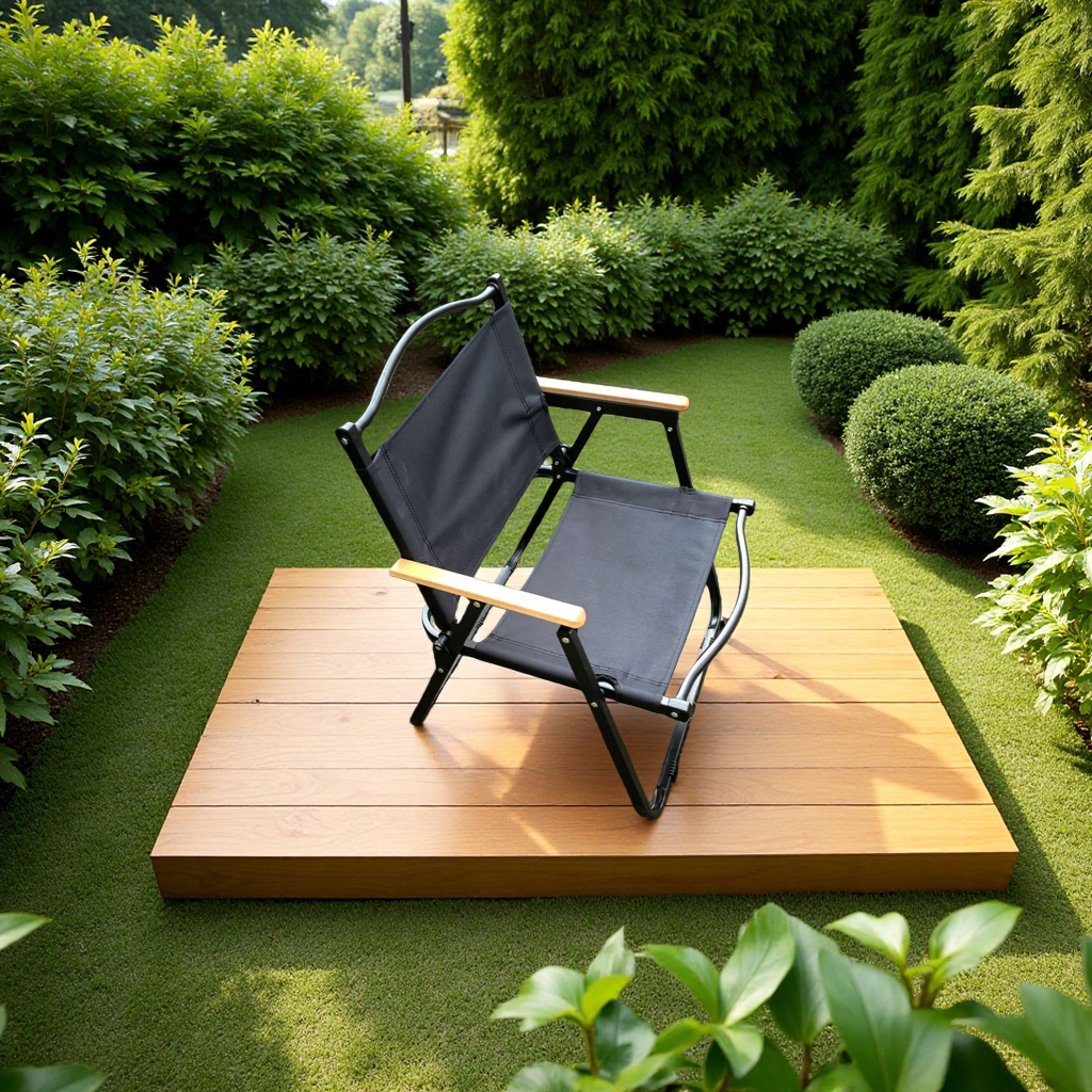 Moon Chair, outdoor folding lounge chair, outdoor folding table, 180g folding dining table Application Scenario